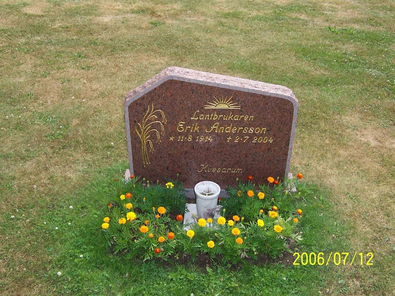 Grave number: 6 1 U    13