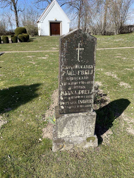 Grave number: Ä G F    18