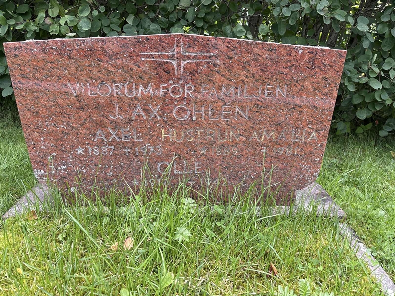 Grave number: SÄ MEL  1015