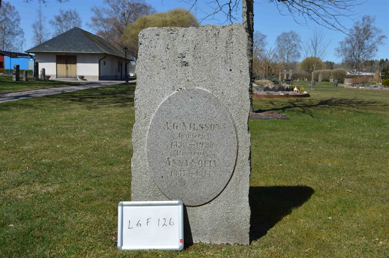 Grave number: LG F   126
