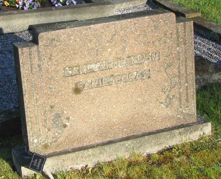 Grave number: FK SYREN   176, 177