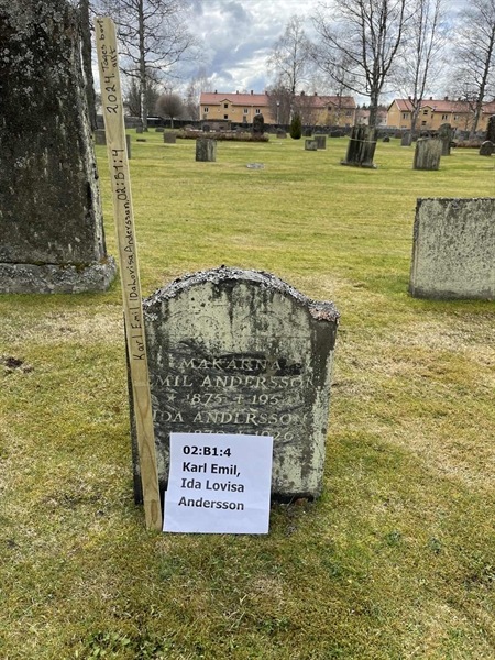 Grave number: 02 B1     4