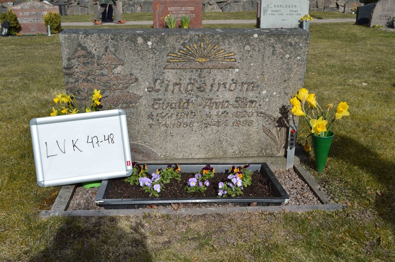 Grave number: LV K    47, 48