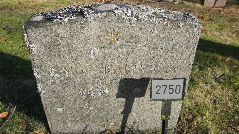 Grave number: KG G  2750