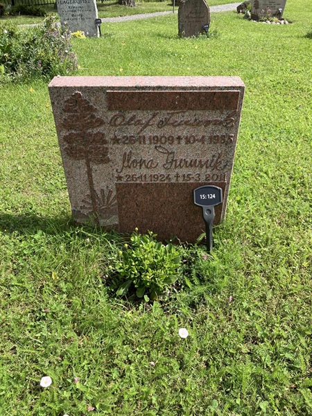 Grave number: 1 15   124