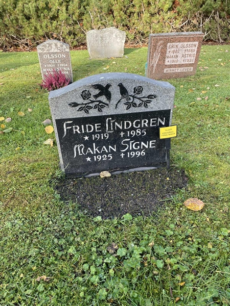 Grave number: 1 U6 22
