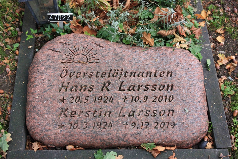 Grave number: Ö 47    22