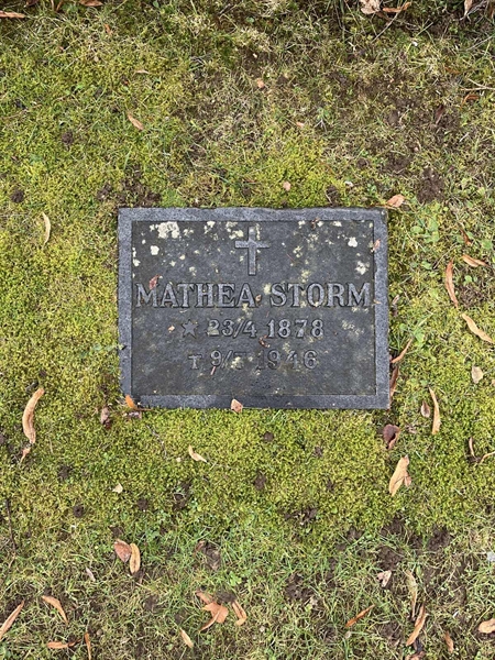 Grave number: Vårv Kv4 206