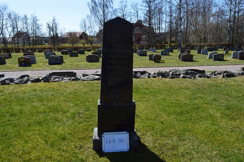 Grave number: LG B   153