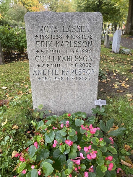 Gravnummer: 1 H    40