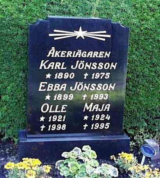 Grave number: BK J    88
