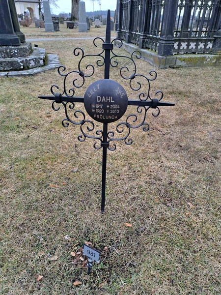 Grave number: KG A   981