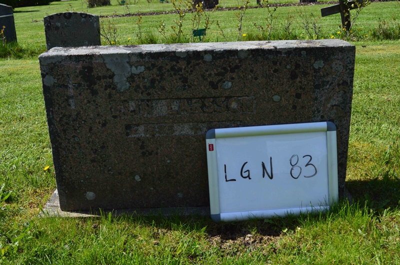 Grave number: LG N    83