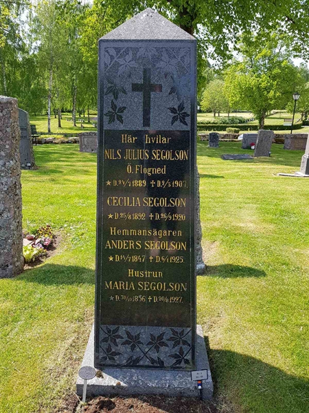 Grave number: kö 01 01    99-101