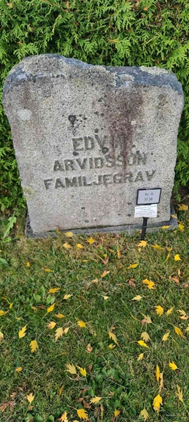 Grave number: M H   37, 38