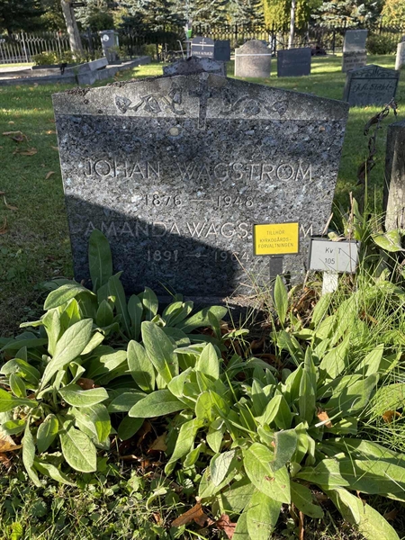 Hautatunnus: 1 T 105