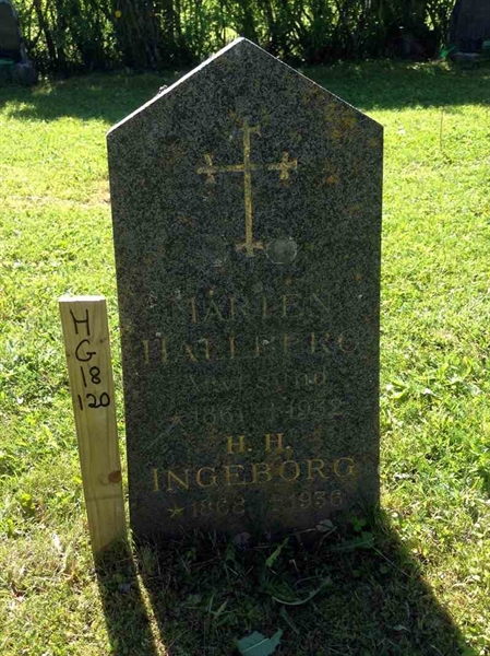 Grave number: HG 18   120