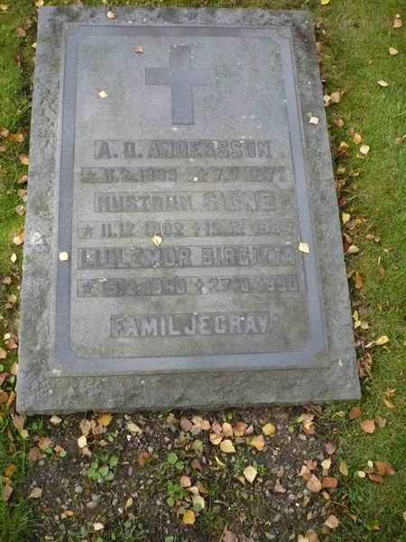 Grave number: VK A   126, 127, 128