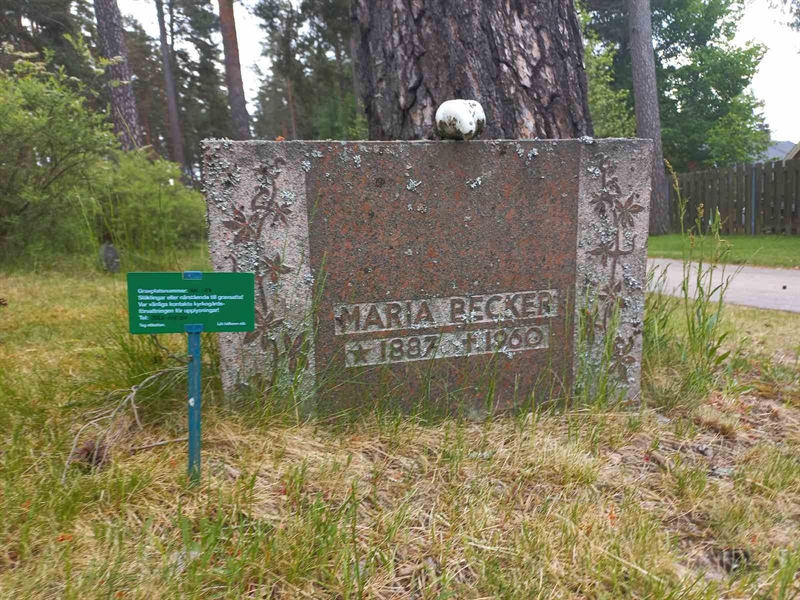 Grave number: 1 NC    67