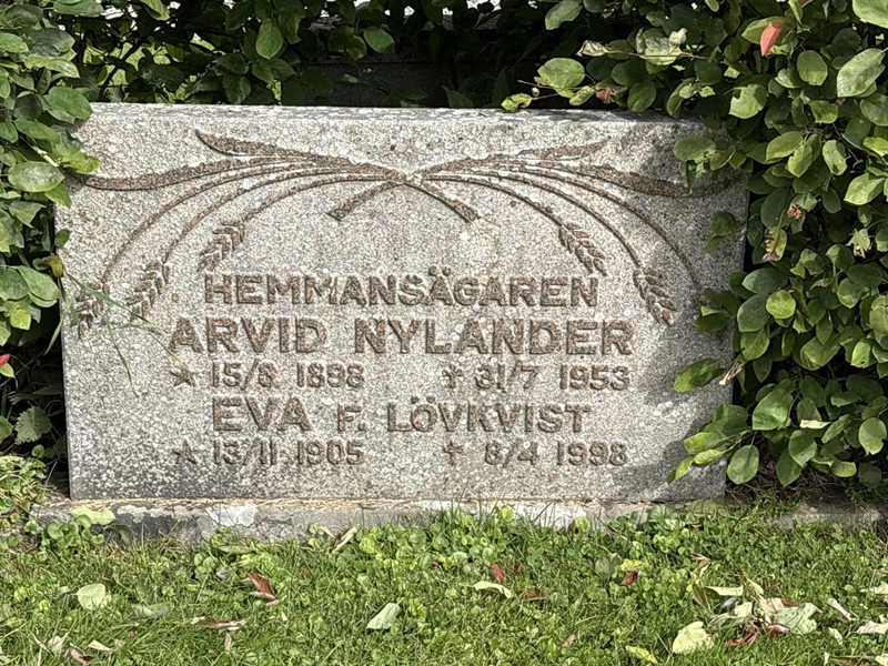 Grave number: SÄ GA  1515