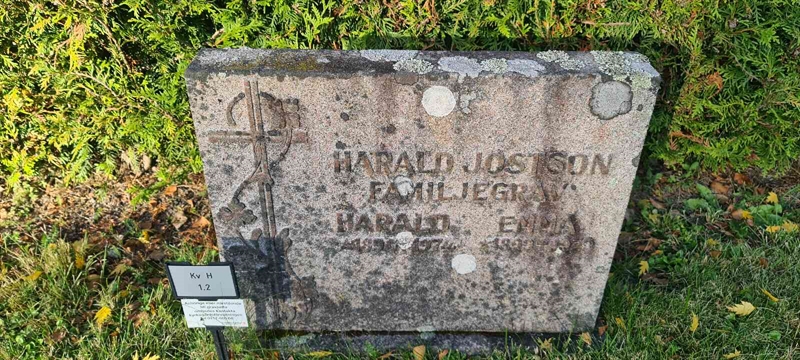 Grave number: M H    1, 2