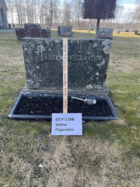 Hautatunnus: 03 F   118B