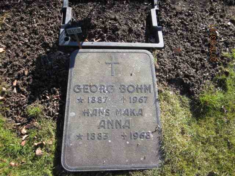 Grave number: 2 JOH   114