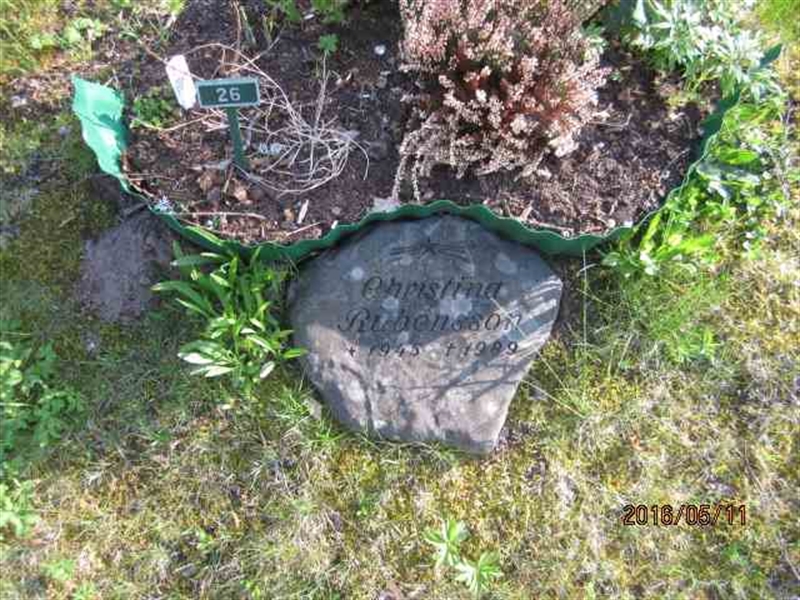 Grave number: 2 UL    26