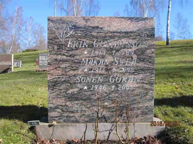 Grave number: 2 MAR    48