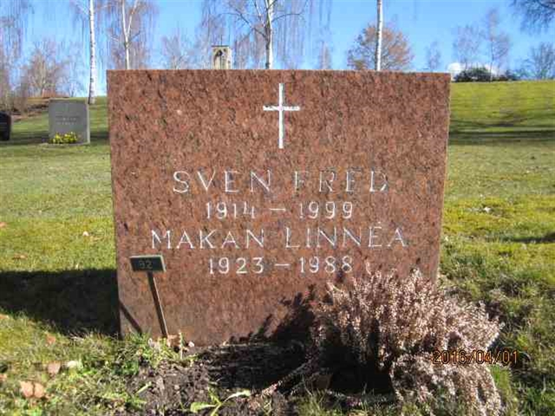Grave number: 2 MAR    92