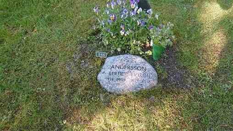 Grave number: 2 UL   348