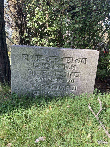 Grave number: 1 NH    73