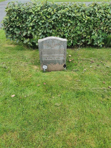 Grave number: F NYA  1713