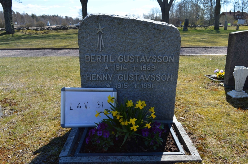 Grave number: LG V    31
