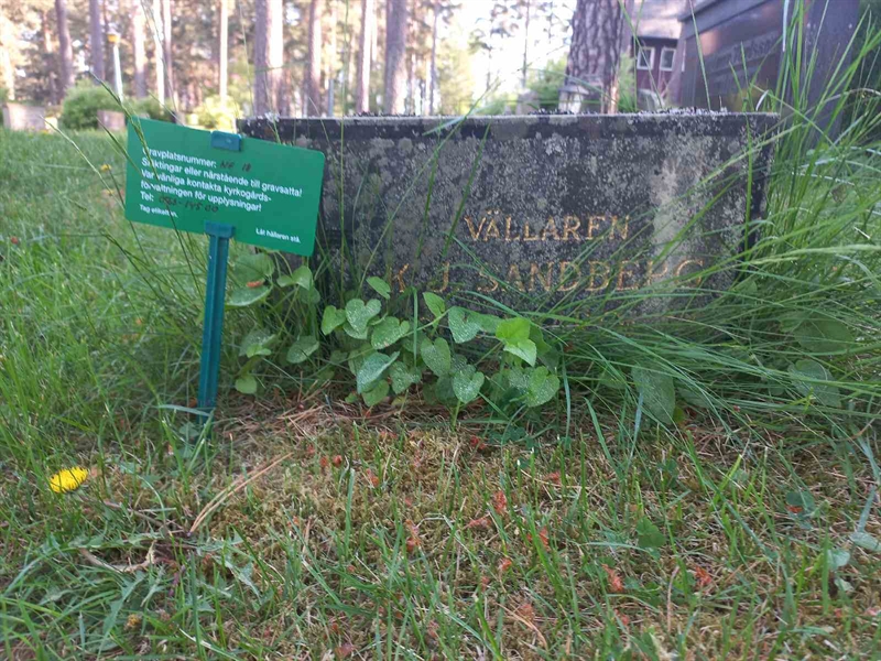 Grave number: 1 NF    18