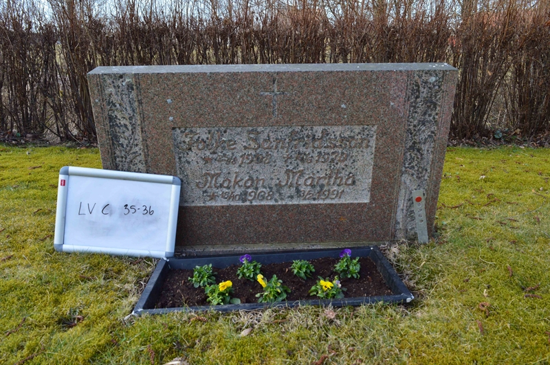 Grave number: LV C    35, 36