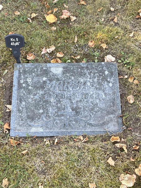 Grave number: 33 5    45-46