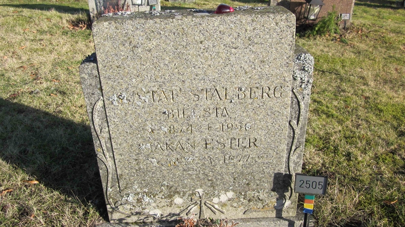 Grave number: KG G  2505, 2506