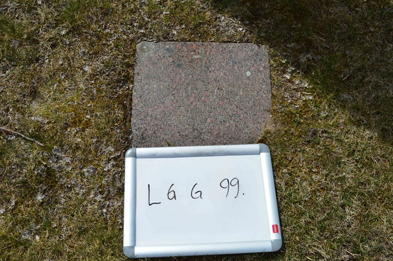 Grave number: LG G    99
