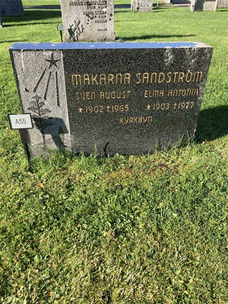Grave number: 1 NA    55