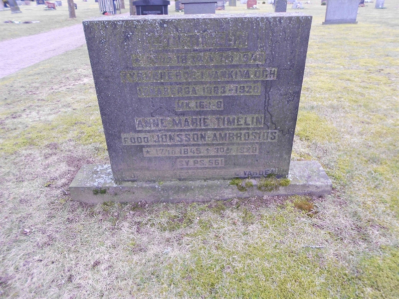 Grave number: V 5    49