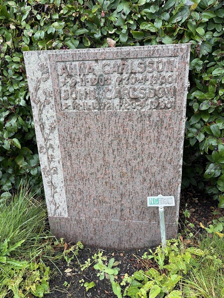 Grave number: 1 NC   180