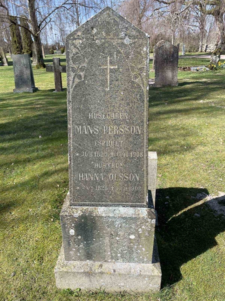 Grave number: Ä G C    18