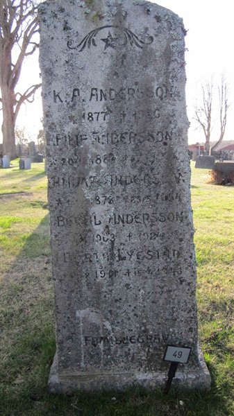 Grave number: KG C    49, 50