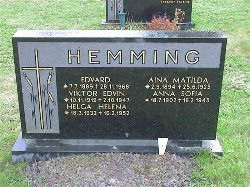 Grave number: 1 GE 02     18