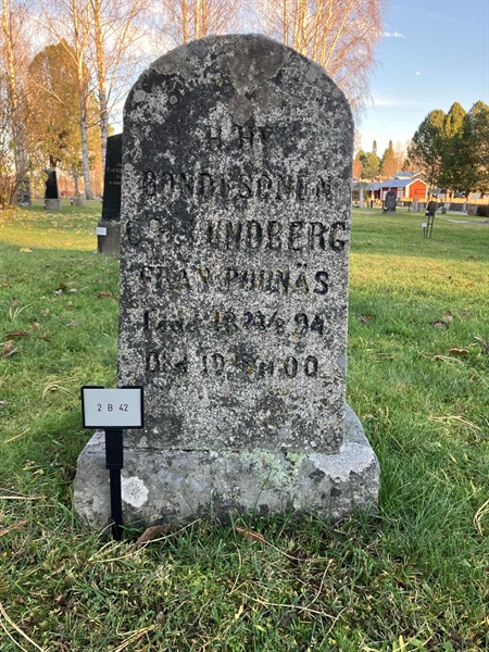 Grave number: 2 B    42