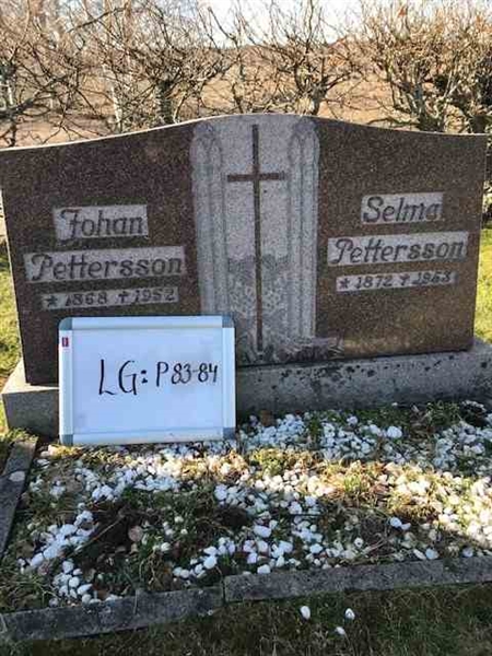 Grave number: LG P    83, 84