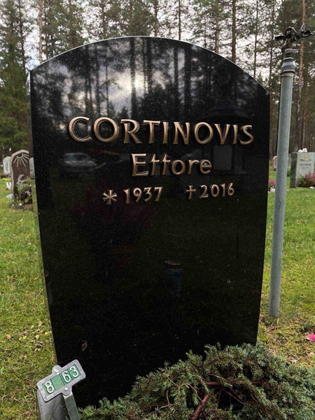 Grave number: 3 8    63
