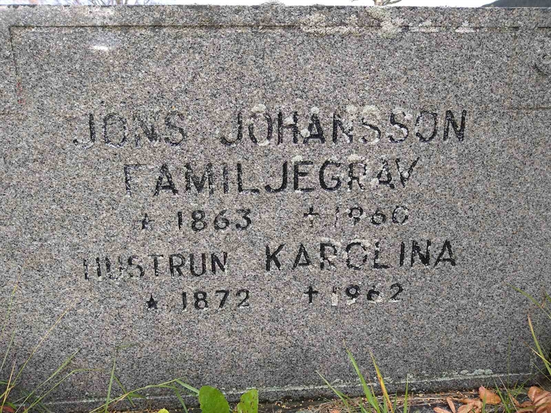 Grave number: ÅR A   448