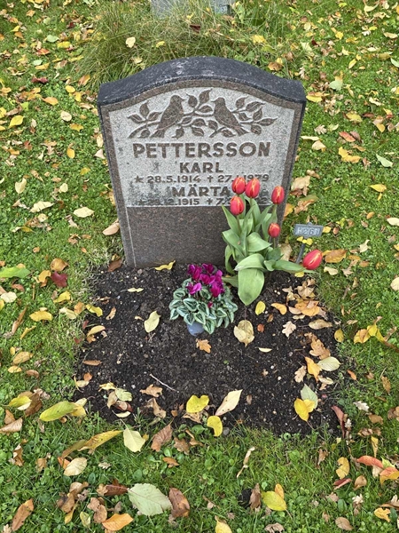 Grave number: 1 H   261